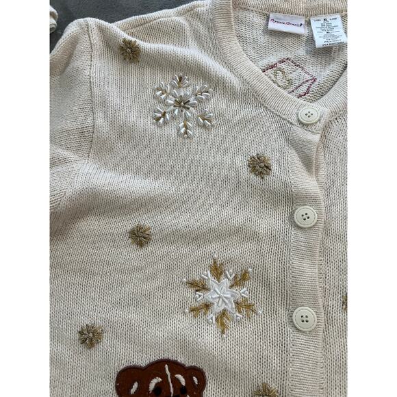 BOBBIE BROOKS Christmas Ugly Embellished Sweater Cardigan Women's XL - Picture 10 of 16